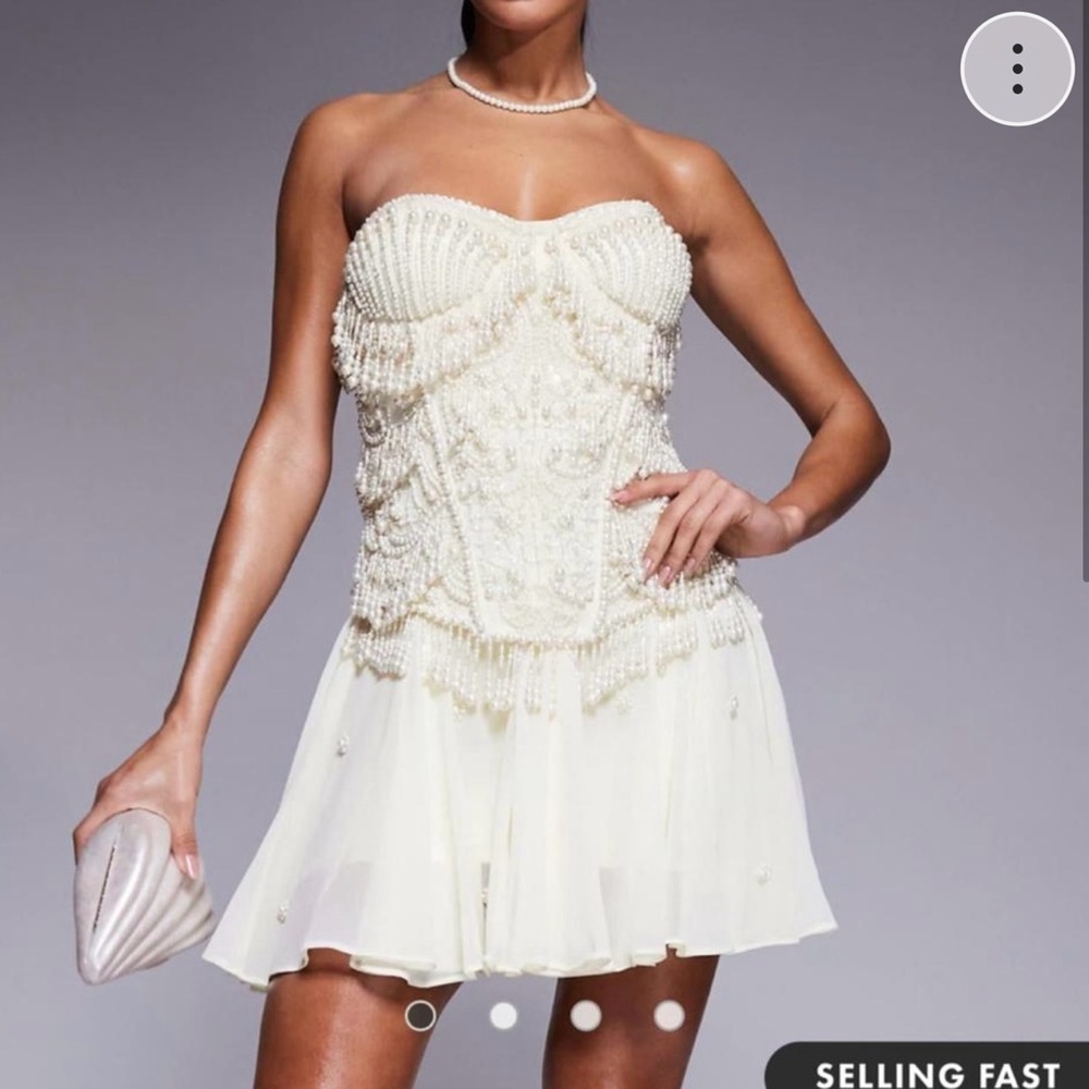 ASOS Pearl Dress - Bridal size 6